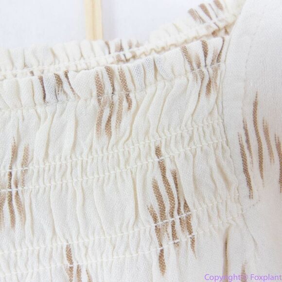 NEW Madewell Smocked Ruffle-Strap‎ Tank Top in Ikat, XL - Picture 12 of 16